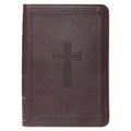 KJV Compact Large Print Lux-Leather DK Brown