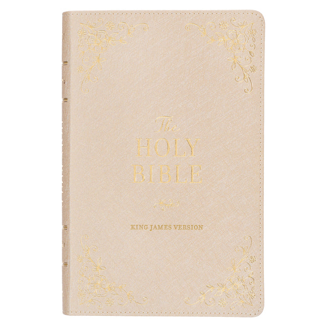KJV Bible Deluxe Gift (Faux Leather, Pearlescent Taupe)
