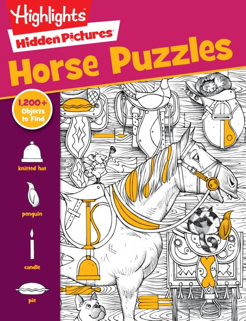 Horse Puzzles: Over 100 Search and Find Puzzles, Barns, Stables and Riding Adventures, Horse-Themed Hidden Pictures Activity Book for Kids 6 and Up