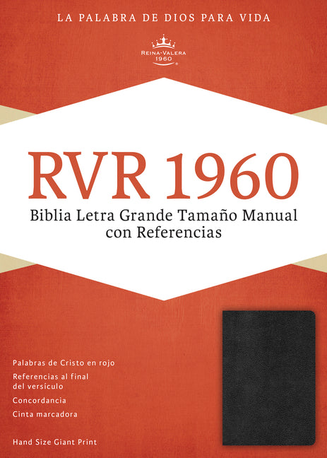 Biblia Letra Grande Tamano Manual Con Referencias-Rvr 1960