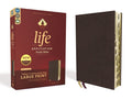 Niv, Life Application Study Bible, Third Edition, Large Print, Bonded Leather, Burgundy, Indexed, Red Letter Edition