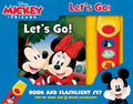 Disney Mickey and Friends: Let's Go! Pop-Up Book and 5-Sound Flashlight Set [With Battery]