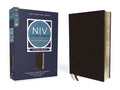 NIV Study Bible, Fully Revised Edition, Large Print, Bonded Leather, Black, Red Letter, Comfort Print