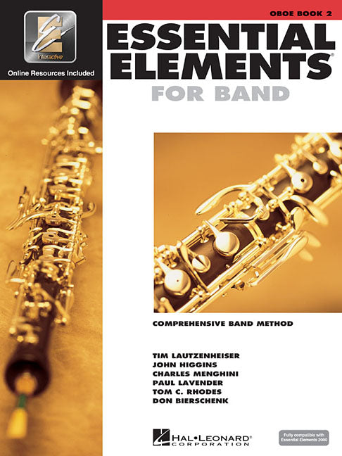 Essential Elements for Band Book 2 with Eei Oboe Sheet Music Songbook Hal Leonard Concert Band Method with Online Audio Beginner Music Instruction for