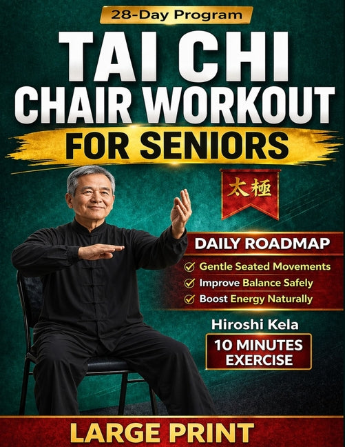 Tai Chi Chair Workout for Seniors: Gentle Seated Exercises Chart to Improve Balance, Reduce Pain, Boost Mobility, and Stay Active Safely at Any Age in