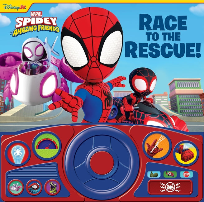 Disney Junior Marvel Spidey and His Amazing Friends: Race to the Rescue! Sound Book [With Battery]