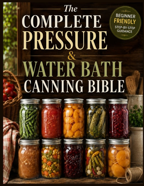 The Complete Pressure and Water Bath Canning Bible: Beginner Friendly, Step-by-Step Recipes and Time-Tested Techniques for Preserving Fruits, Vegetables,