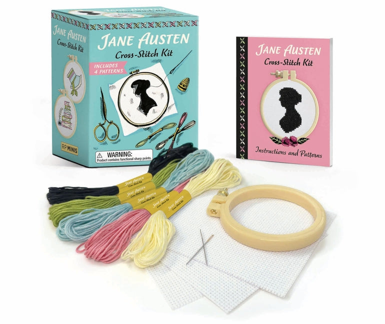 Jane Austen Cross-Stitch Kit: Includes 4 Patterns