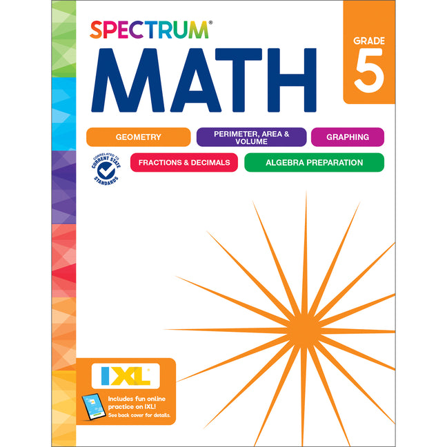 Spectrum Math Workbook, Grade 5