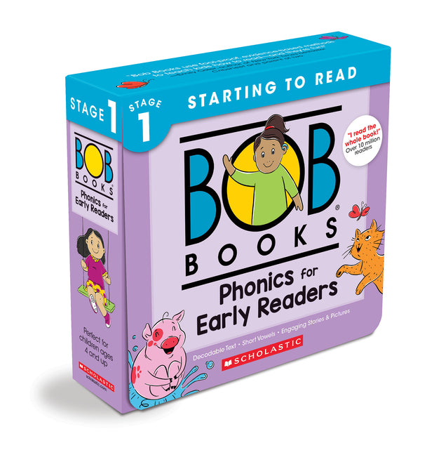 Bob Books - Phonics for Early Readers Box Set of 12 Paperbacks Decodable Phonics Books, Ages 4 and Up, Kindergarten (Stage 1: Starting to Read)