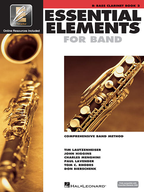 Essential Elements for Band BB Bass Clarinet Book 2 Sheet Music and Method Songbook with Eei Online Audio Beginner to Intermediate Concert Band Instru