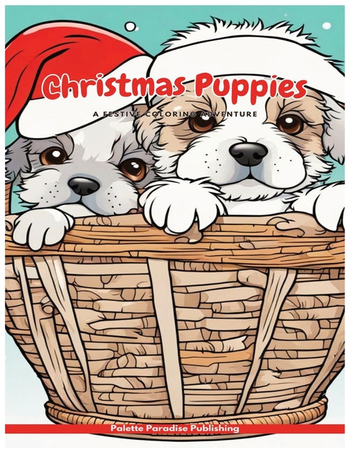 Christmas Puppies: A Festive Coloring Adventure