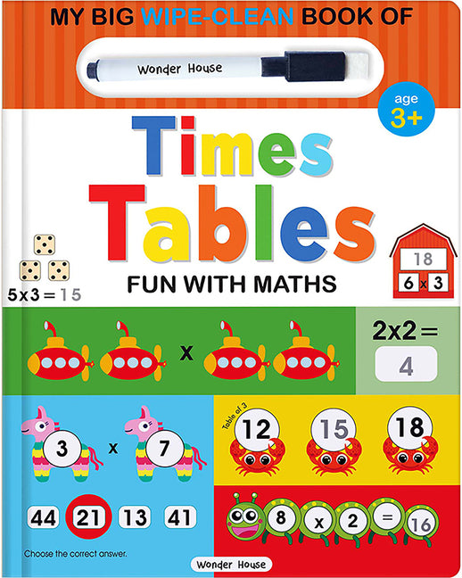 My Big Wipe and Clean Book of Times Tables for Kids: Fun with Maths