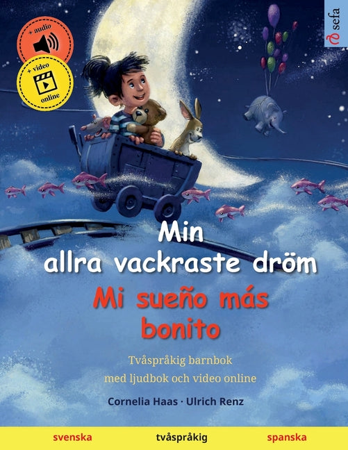 Min allra vackraste dröm - Mi sueño más bonito (svenska - spanska): Tvåspråkig barnbok, från 2-3 år, med ljud och video