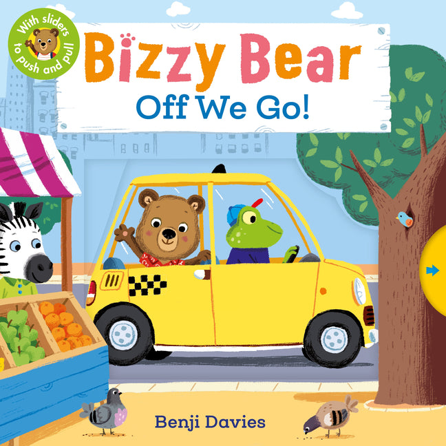 Bizzy Bear: Off We Go!: (Interactive Board Book about a Vacation Adventure for Toddlers - With Sturdy Tabs and Slides to Push and Pull)