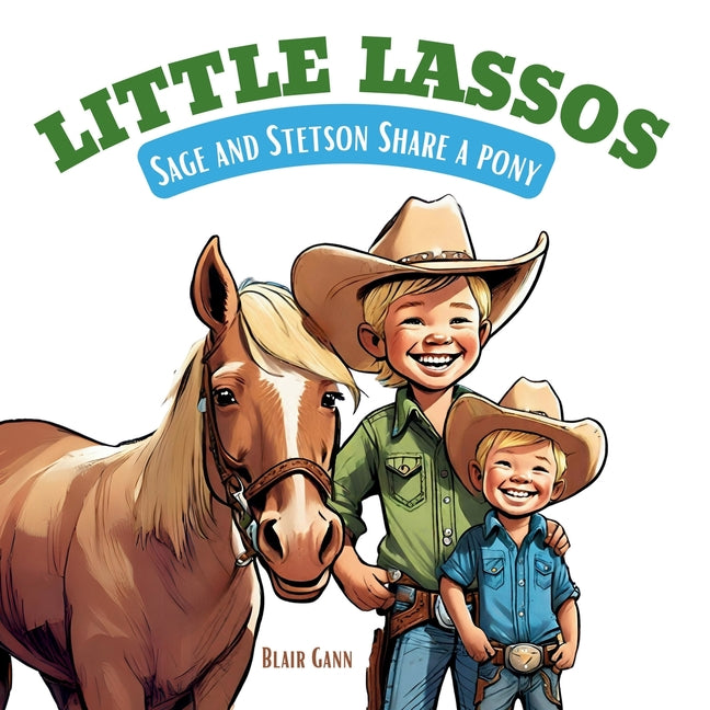 Little Lassos: Sage and Stetson Share a Pony