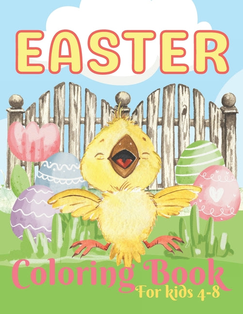 Easter Coloring Book for Kids ages 4-8: 50 Cute images for relaxation and fun